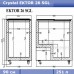 Морозильний лар з прямим склом Crystal ЕКТОР 26 SGL